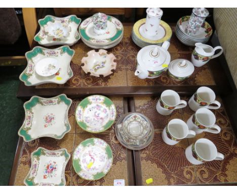 DOULTON EVERY DAY CHINA TEA POT BOWLS AND MUGS.  A MINTONS CUP, SAUCER AND SIDE PLATE. ROYAL CROWN PLATES AND BOWLS AND OTHER