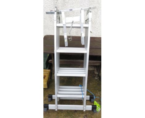 ALUMINIUM FOLDING EXTENDING LADDERS AND LADDER STAY