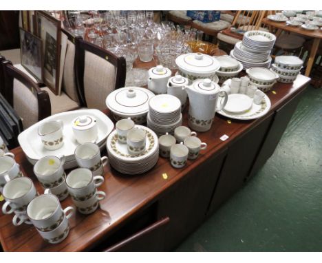 POOLE POTTERY ARGOSY TEA AND COFFEE AND DINNER WARE, INCLUDING LIDDED TUREENS AND SERVING DISHES