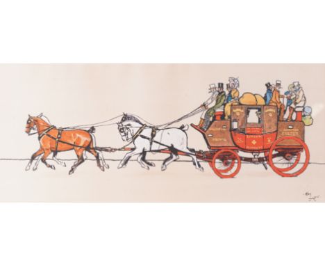 CECIL ALDIN (BRITISH, 1870-1935) (5)The Cottesbrook Hunt, A Find in the Gorse; The Brook; Forrard Away, a set of three
each s