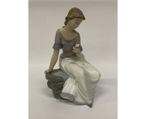 A LARGE NAO FIGURINE "SPRING REFLECTION"