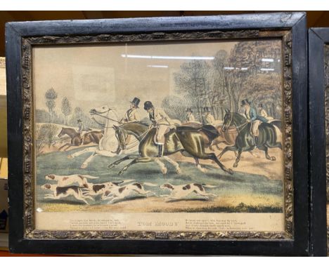 A PAIR OF TOM MOODY HUNTING COLOURED ENGRAVINGS