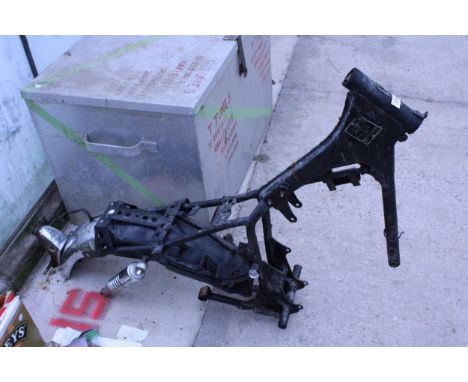 A VINTAGE MOTORBIKE FRAME