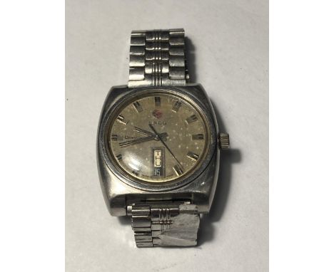 A 1960'S VINTAGE RADO CONWAY DAY DATE AUTOMATIC WRIST WATCH SEEN WORKING BUT NO WARRANTY