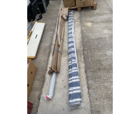 TWO LONG ROLLER BLINDS