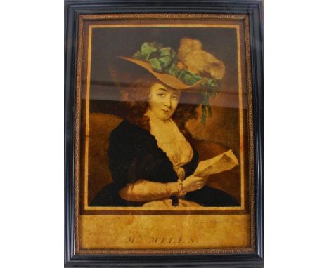 Collection of Victorian portrait prints, mostly housed within ebonised and gilt glazed frames, coloured and black and white e