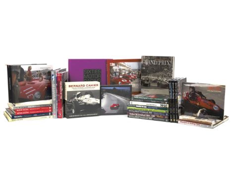 Assorted books relating to motorsport photography and photojournalism,including Michael Cooper &amp; Paul Parker: Sixties Mot