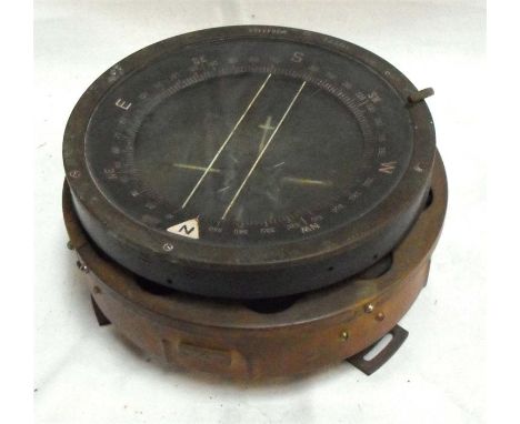 A WWII RAF Lancaster bomber bearing compass Type P4 no. 29443RR 19cm diameter 