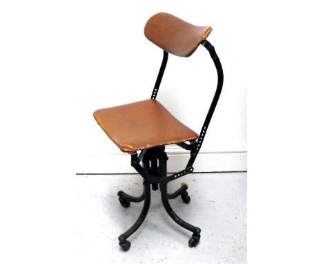 A Vintage industrial swivel chair 