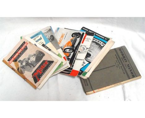 A quantity of vintage Goodwood motor racing programmes and other circuits (quantity) 