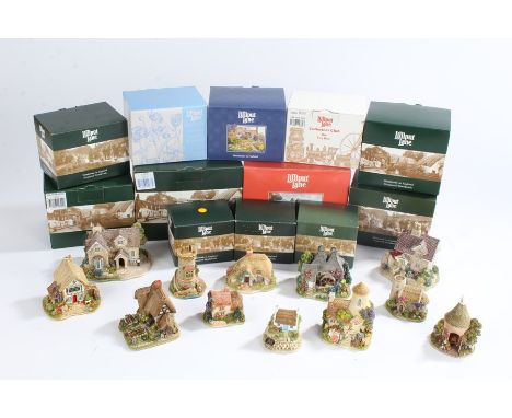 Twelve Lilliput Lane Cottages, The Sandcastle, Boxwood Cottage, Kentish Brew, Cabbage Patch Corner, Gold Top, The Toy Box, Fi