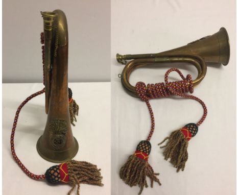 A 23rd Royal Welsh Fusiliers bugle.