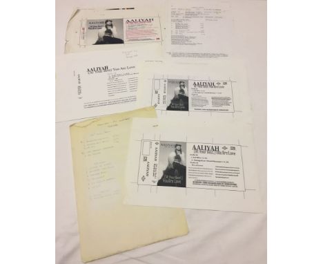 A collection of original artwork and final proofs for CD cover and 12" Maxi single design for At Your Best (You Are Love) by 