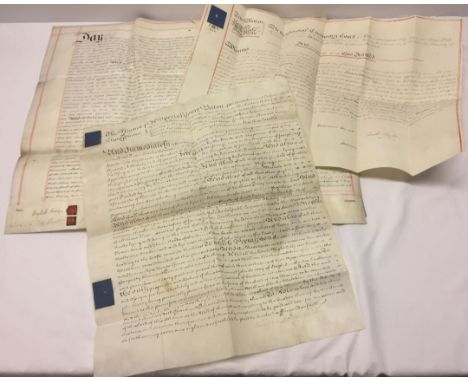 Three original documents of local Norfolk interest. The Hon Henry Hare and others - release in respect of Lady Napiers share 