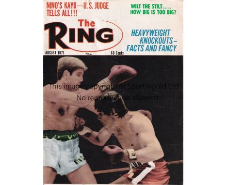 BOXING     Eleven magazines: Atlas World Boxing Yearbook 1970 and 1971. The Ring X 9 from July 1969 - August 1971.    General