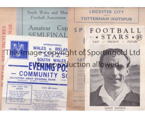 FOOTBALL MISCELLANY     Twenty one programmes including GB v Holland 31/7/1948 Olympics played at Arsenal FC, Football League