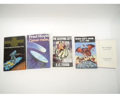 Five assorted science fiction and fantasy titles, including E.C. Tubb, 2 titles: 'Death God's Doom', Cosmos Books, 1999, 1st 