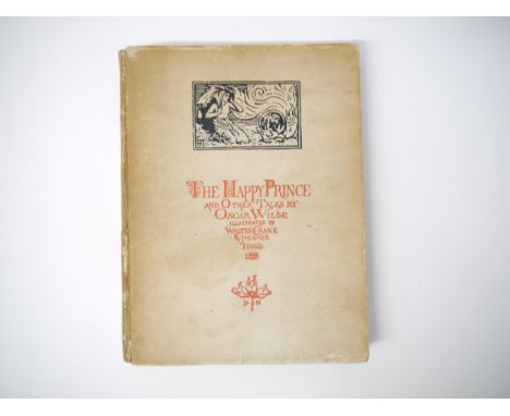 Oscar Wilde; Walter Crane &amp; Jacomb Hood (illustrated): 'The Happy Prince and Other Tales.', London, David Nutt, 1888, 1st