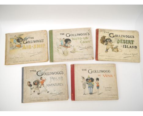 Florence K. Upton & Bertha Upton, 5 titles, all published London, Longmans: 'The Golliwogg in War!', 1899, 1st edition, 'The 