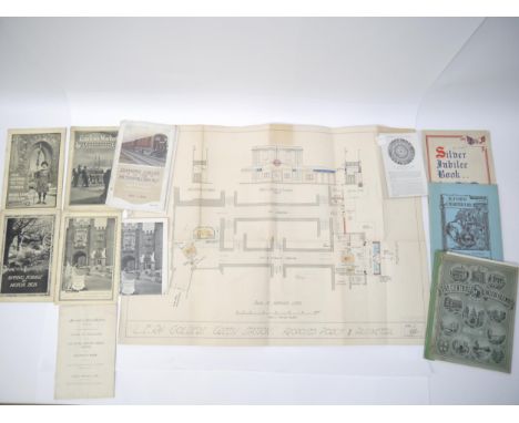 A packet of assorted early 20th Century London Underground, LGOC, and railway booklets &amp; ephemera, including four Charles