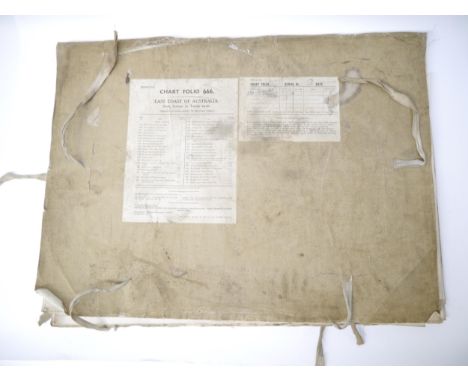 (Australia.) 'Chart Folio 666. East Coast of Australia. from Sydney to Torres strait.', a folio containing 34 double page sea