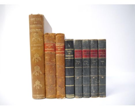 (Napoleon Bonaparte) A collection of 8 various volumes relating to Napoleon Bonaparte, including M. de Bourrienne: 'Memoirs o