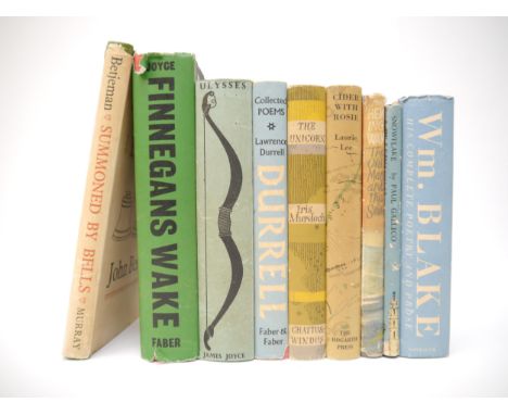 Modern fiction, modern first editions etc, 9 titles, including Iris Murdoch: 'The Unicorn', London, Chatto &amp; Windus, 1963