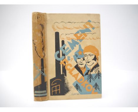 Feodor Gladkov: 'Cement', London, Martin Lawrence Ltd, 1929, 1st UK edition, original pictorial paper covered boards by E. Ve