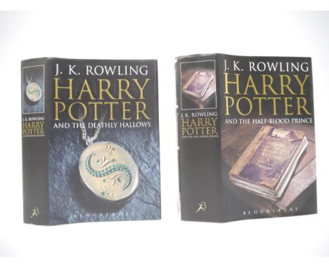 J.K. Rowling, 2 titles: 'Harry Potter and the Half-Blood Prince; Harry Potter and the Deathly Hallows', London, Bloomsbury, 2