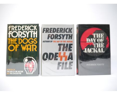 Frederick Forsyth, 3 titles, all signed first editions, all in dust wrappers with prices intact: 'The Day of the Jackal', Lon