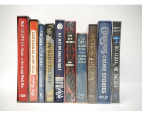 Ten assorted Folio Society titles, including Paul Brickhill 'The Dam Busters', [nd], c.2015, original pictorial cloth, slipca