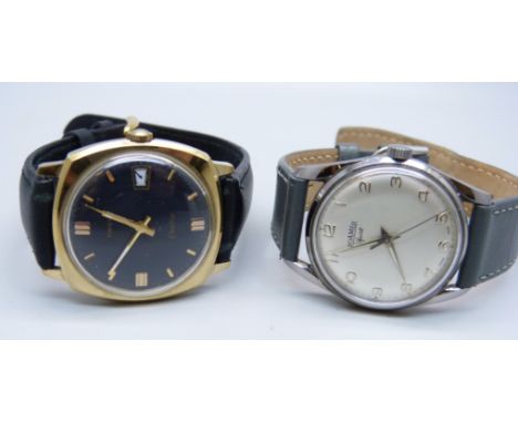 Two wristwatches, Timex Electric and Roamer Sport 