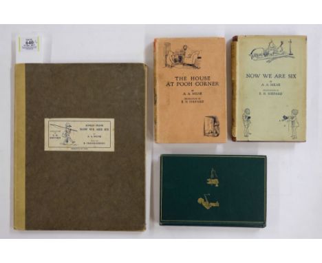 Milne (A.A.). Winnie-The-Pooh, 1st edition, 1926, Now We Are Six, 1st edition, 1927, & The House at Pooh Corner, 1st edition,