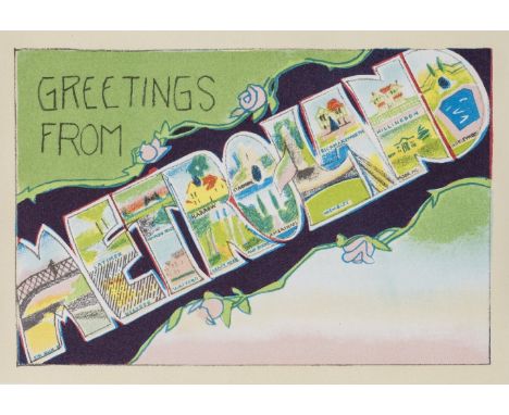 Betjeman (Sir John & Glynn Boyd Harte). Metro-Land, Warren Editions, 1977,  15 colour lithographs by Harte, original cloth, u