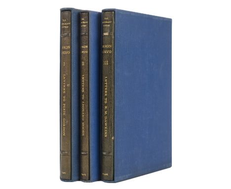 Rolfe (Frederick 'Baron Corvo'). The Centenary Edition of the Letters of Frederick William Rolfe. Letters to C. H. C. Pirie-G
