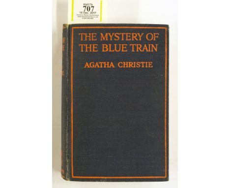 Christie (Agatha). The Mystery of the Blue Train, 1st edition, [1928], s few minor spots and light toning to endpapers, origi
