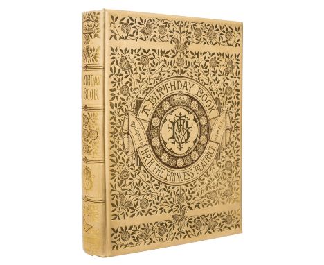 A Birthday Book. Designed by Her Royal Highness the Princess Beatrice, Smith Elder & Co., 1881,  chromolithographed frontispi