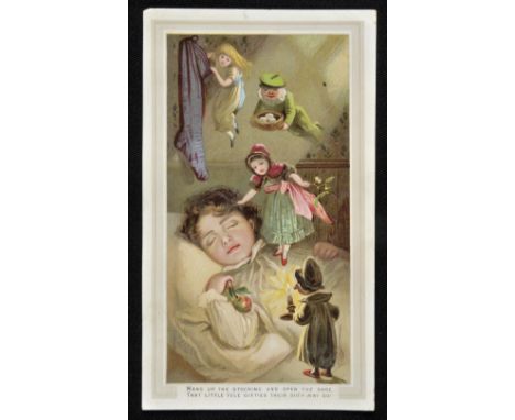 *Greetings Cards. A collection of approximately 200 Victorian chromolithographic Christmas greetings cards,  including childr