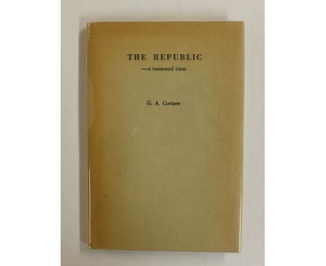Coetzee (J.M.). Dusklands, 1st edition, Ravan Press, Johannesburg, 1974,  author's first book, signed by author to title, pre