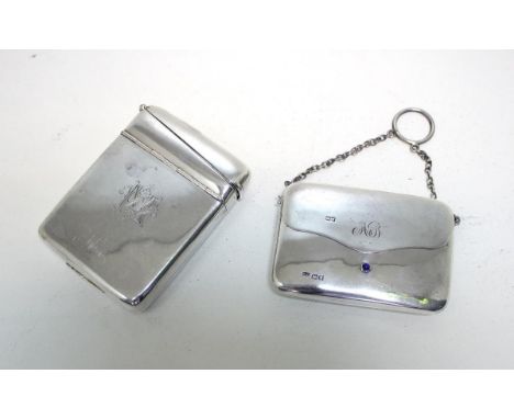 An Edwardian silver cheroot case, by S Blanckensee & Sons, Chester 1909, of plain rectangular outline, the top section of the