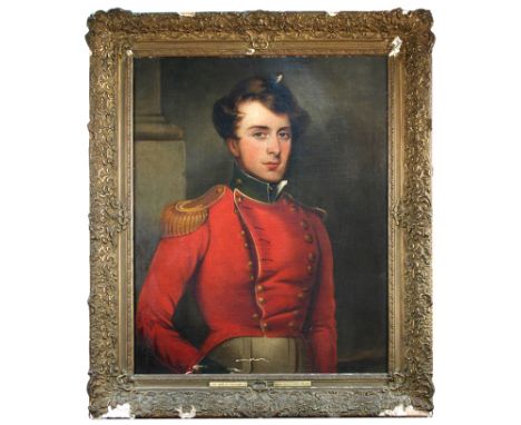 Follower of George Henry Harlow (British, 1787-1819) Portrait of a soldier, said to be the 1st Marquess of Normanby (1797-186