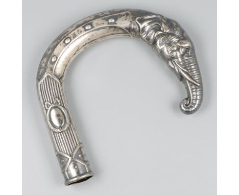 Including a vacant cartouche and ending in an elephant's head. Germany, Pforzheim, Robert Kraft, first half 20th century, hal