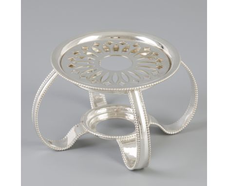 Beautiful model with pearl rims and removable openwork grid. The Netherlands, Voorschoten, van Kempen &amp; Begeer, 2nd half 