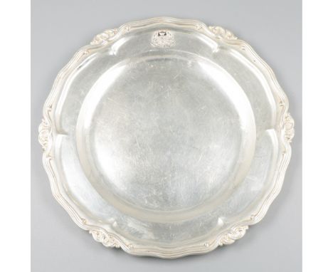 Plate of one of the Lieutenants of the Belgian army in the early years of the 20th century. Belgium, ca. 1900-1920, hallmarks
