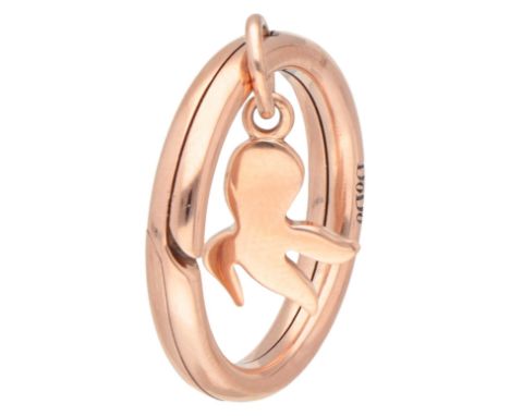 In good condition. Hallmarks: 375, Italian maker's mark 1484 MI, signed DoDo. Ring size: 16.25 mm / 51 mm. Weight: 4.19 grams