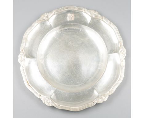 Plate of one of the Colonels of the Belgian army in the early years of the 20th century. France, ca. 1900-1920, hallmarks: un