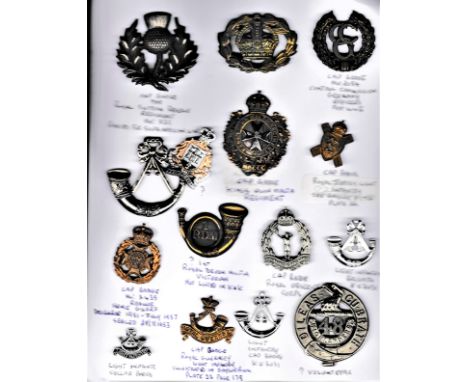 British Departments and Miscellaneous Badges (15) Including: The Royal Scottish Reserve Regiment, Sergeants Sleeve Device, Co