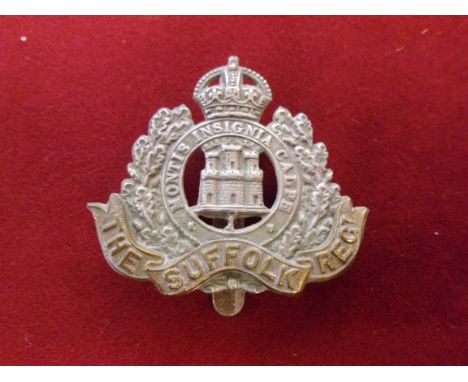 The Suffolk Regiment Cap Badge (Bi-metal), slider. K&amp;K: 605