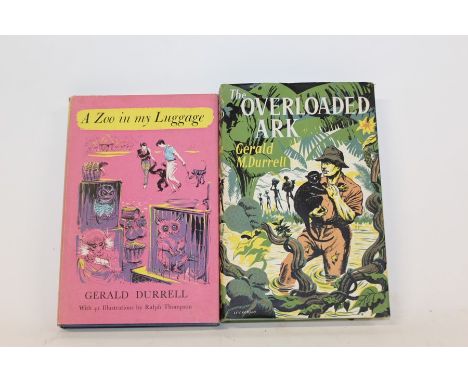 Gerald Durrell, the overloaded ark, first edition, 1953, a zoo in my luggage, first edition, 1960 (2)