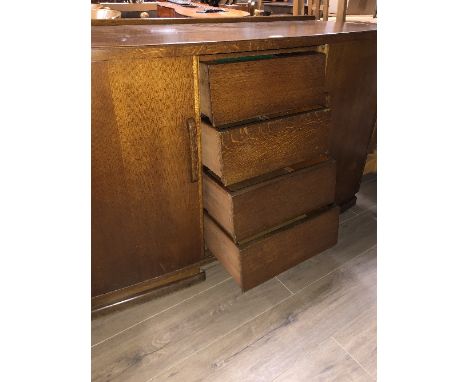 POST WAR SIDEBOARD OF UTILITY FURNITURE SCHEME DESIGN STAMPED ON THE BACK WITH THE BRITISH BOARD OF TRADE CC41 LOGO WARTIME A